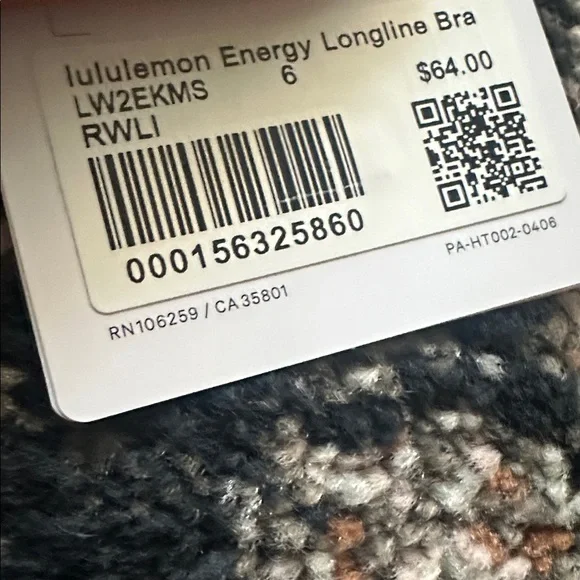 Lululemon Energy Longline Bra - Picture 3 of 3